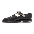 Toga Virilis Black T-Strap Loafers