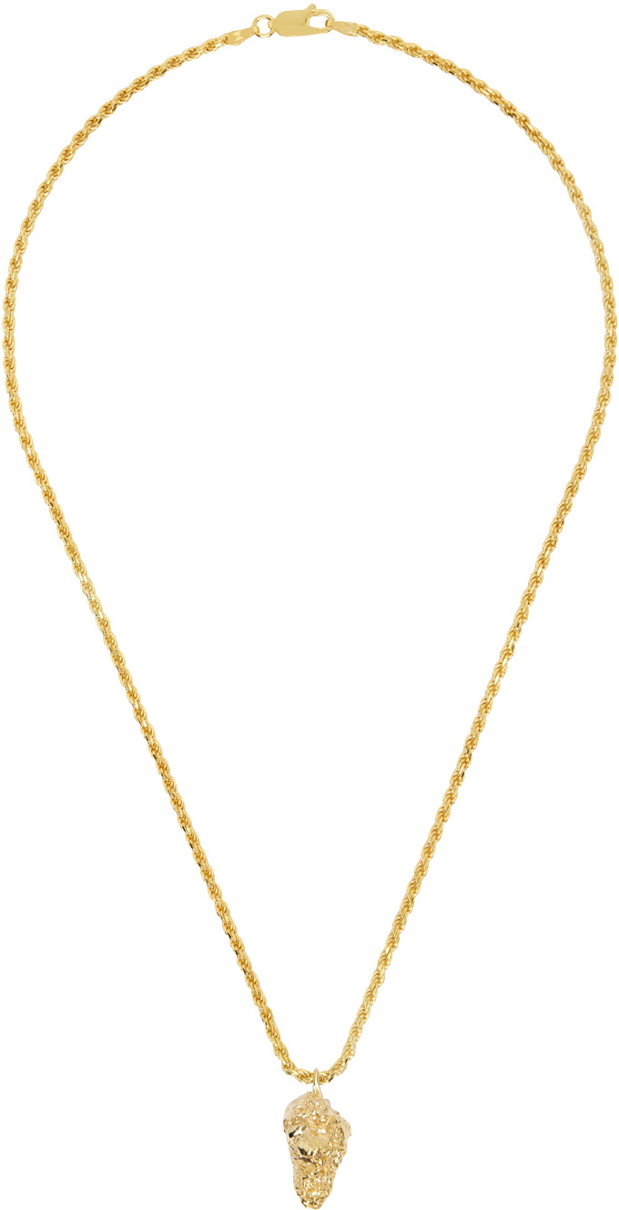 Secret of Manna Gold Weed Nugget Necklace