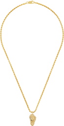 Secret of Manna Gold Weed Nugget Necklace