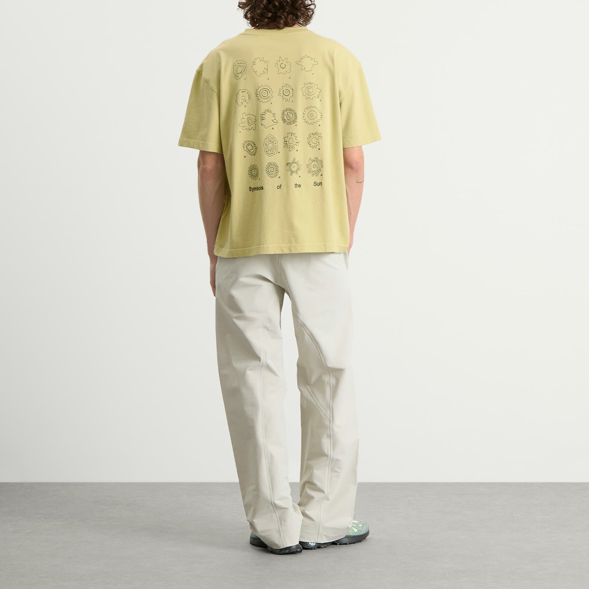 KA_YO_Prototype Men's Boxy Graphic T-Shirt in Limeade