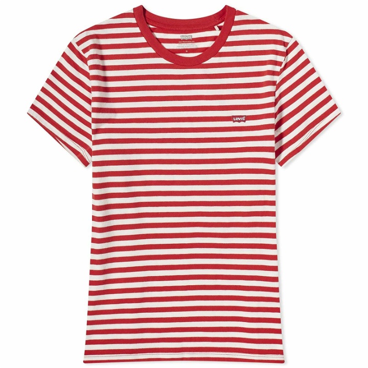 Photo: Levi’s Collections Women's Levis Vintage Clothing Perfect Striped T-Shirt in Sandy Stripe Script