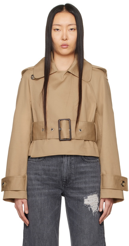 Photo: JW Anderson Beige Cropped Trench Coat