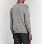 Incotex - Piped Cotton-Blend Sweater - Gray