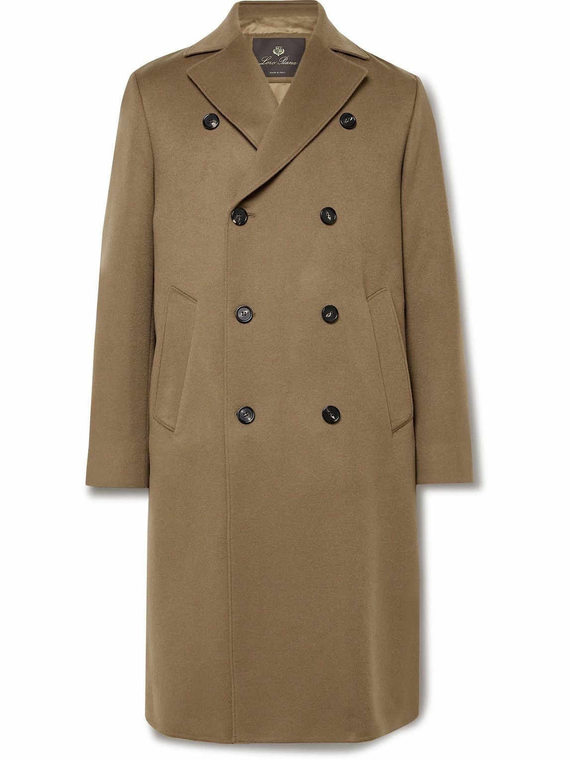 Photo: Loro Piana - Slim-Fit Double-Breasted Rain System® Cashmere Overcoat - Brown