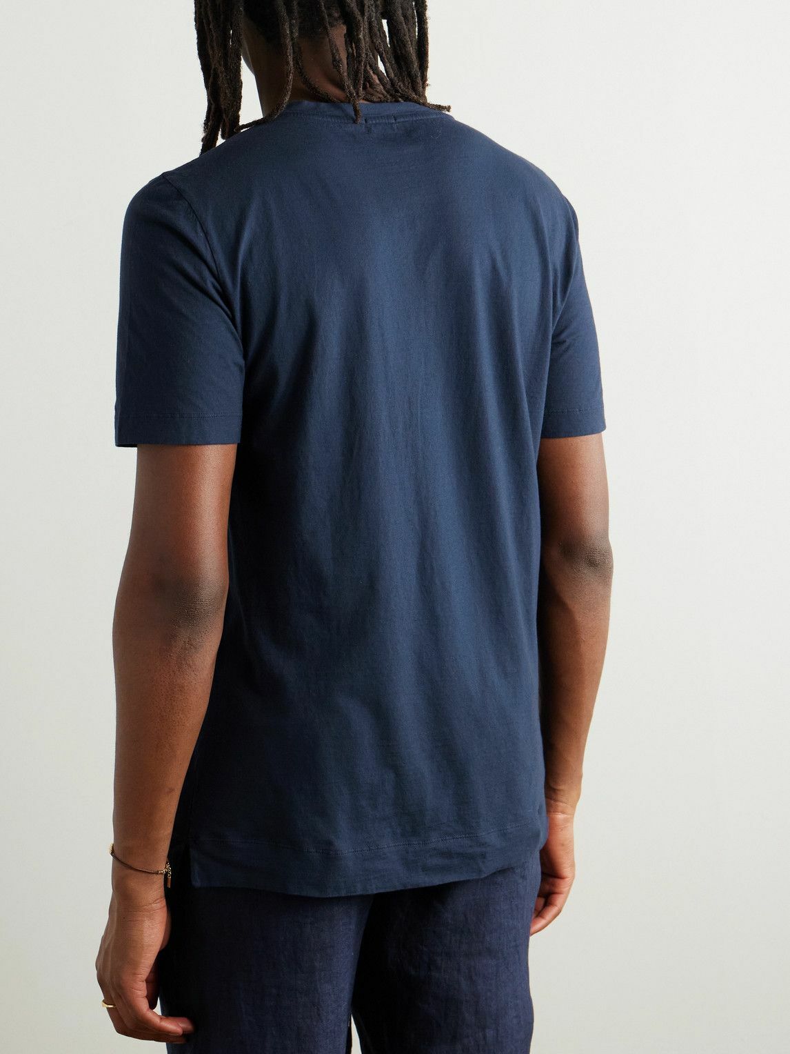 Massimo Alba - Panarea Cotton-Jersey T-Shirt - Blue