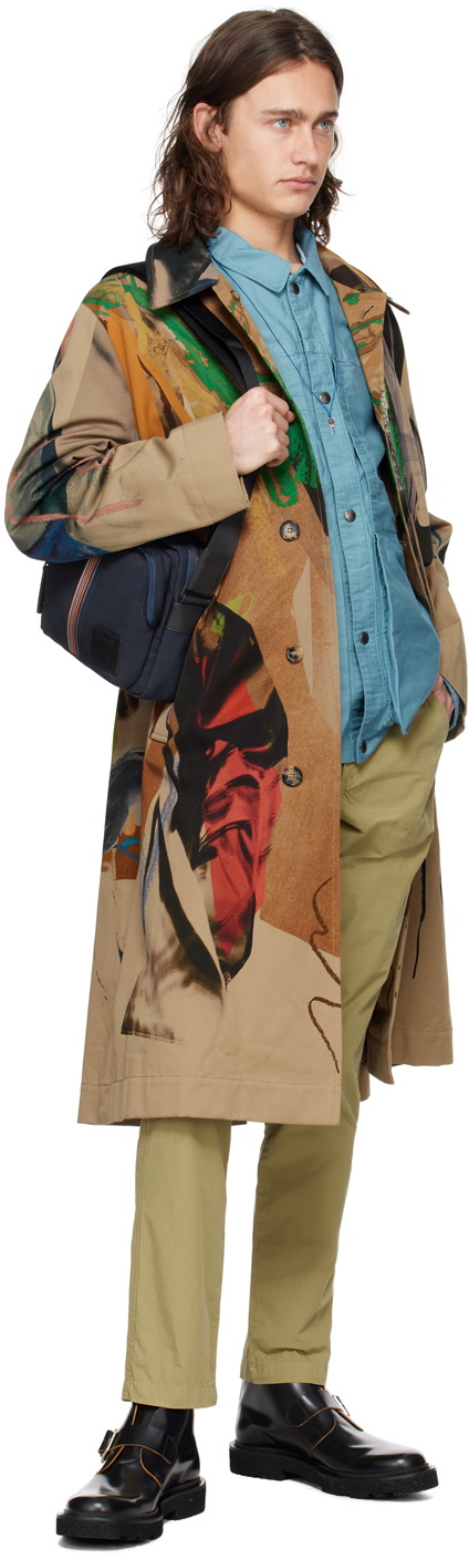 PS by Paul Smith Khaki Four-Pocket Trousers