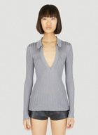 Durazzi Milano Silk Knit Polo Top