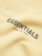 FEAR OF GOD ESSENTIALS - Straight-Leg Logo-Print Cotton-Blend Jersey Sweatpants - Neutrals