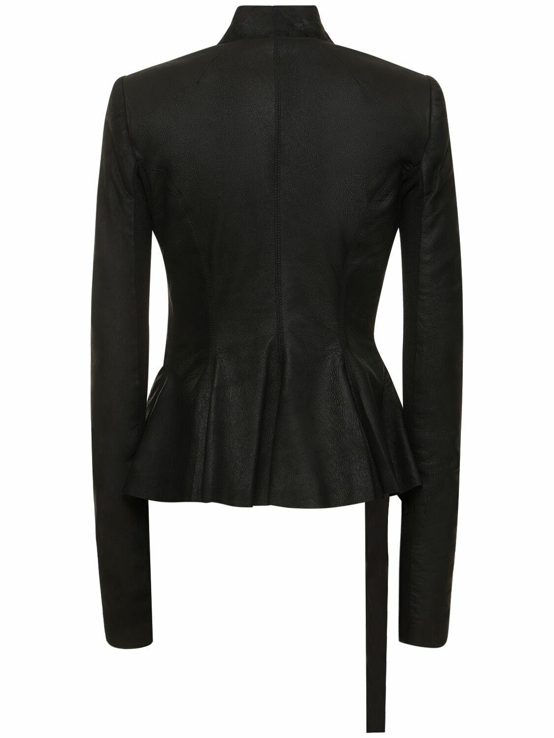 RICK OWENS - Hollywood Leather Self-tie Jacket