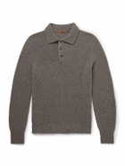 Barena - Wool-Blend Chenille Polo Shirt - Brown