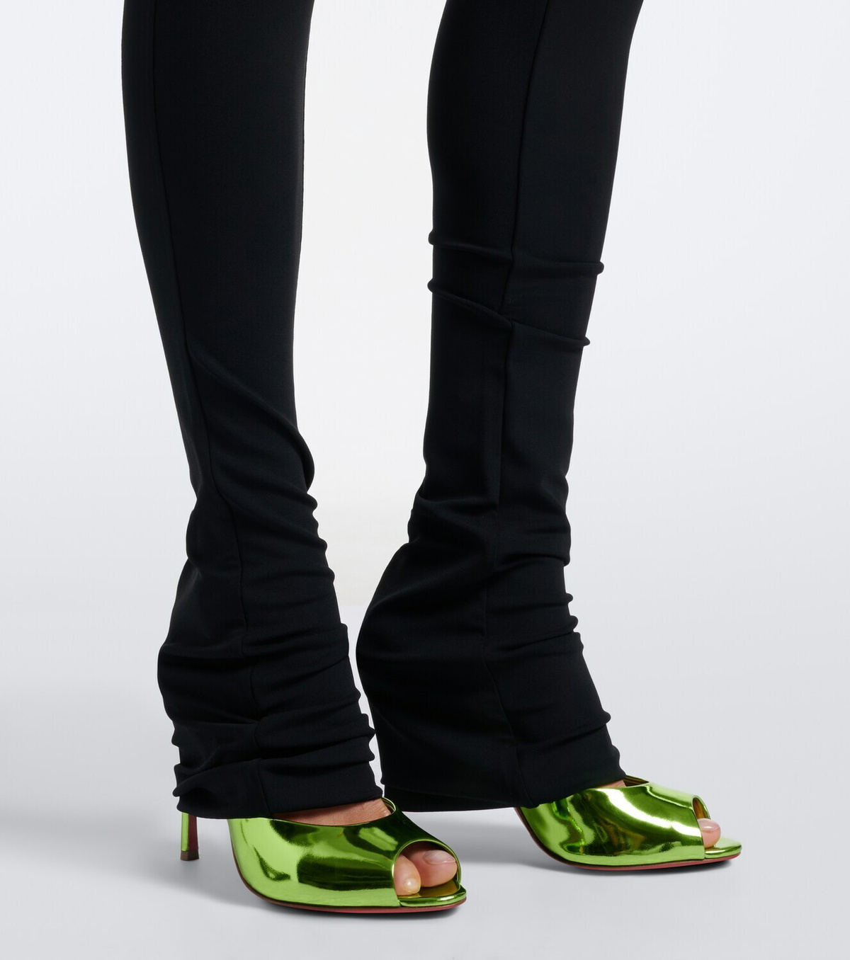 Christian Louboutin Me Dolly mirrored leather mules