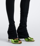 Christian Louboutin Me Dolly mirrored leather mules