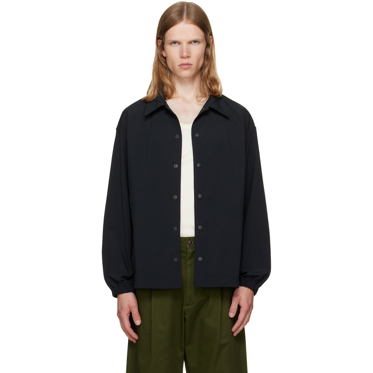 vowels Black Coach Jacket