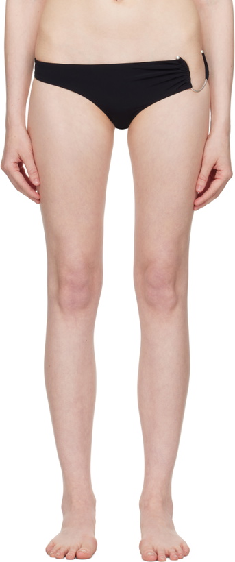 Photo: Christopher Esber Black Ruched Crescent Side Bikini Bottom