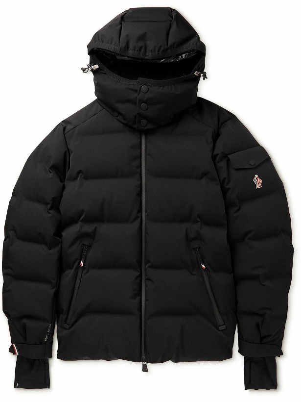 Photo: Moncler Grenoble - Montgetech Quilted Hooded Down Ski Jacket - Black