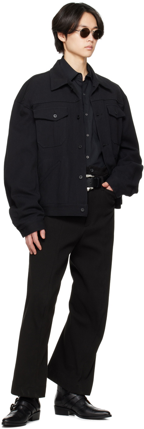 KOZABURO Black Button Jacket