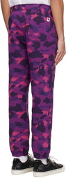 BAPE Purple Color Camo Sweatpants