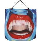 Charles Jeffrey Loverboy Blue Large Mouth Tote