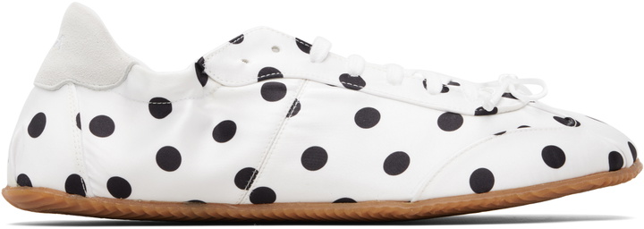 Photo: ABRA White & Black Dots Ballerina Sneakers