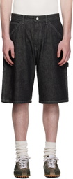 Neighborhood Black Painter Denim Shorts