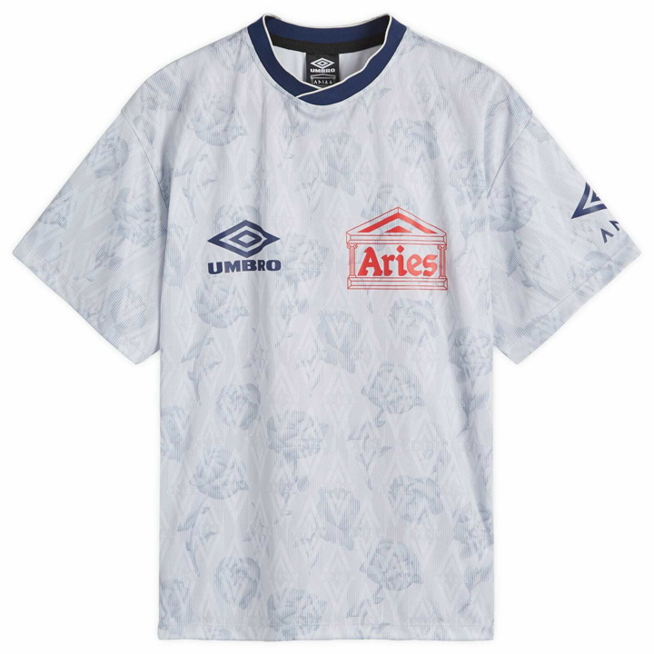 Photo: Aries Men's x Umbro Centenary Jersey in White