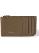 SAINT LAURENT - Pebble-Grain Leather Cardholder