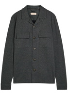 Aurélien Cotton-blend Overshirt Charcoal