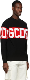 GCDS Black Logo Band Sweater