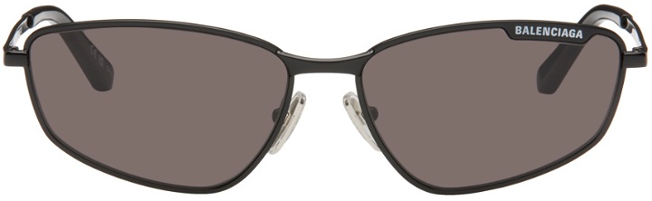 Photo: Balenciaga Black Oval Sunglasses