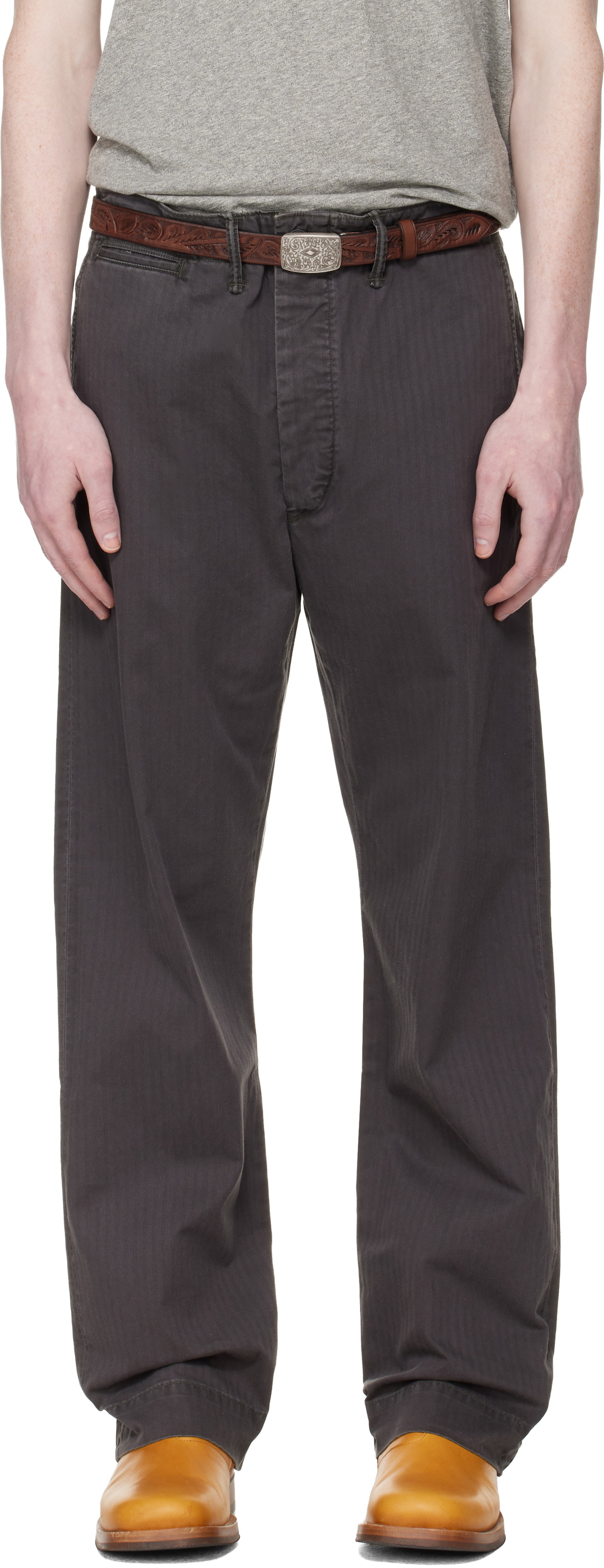 パンツ RRL Herringbone Twill Field Trousers RRL Black Herringbone Twill Field Trousers RRL
