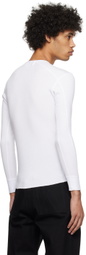 CARSON WACH White Thermal Long Sleeve T-Shirt