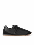 Jacquemus - The Tennis Suede-Trimmed Shell Sneakers - Black