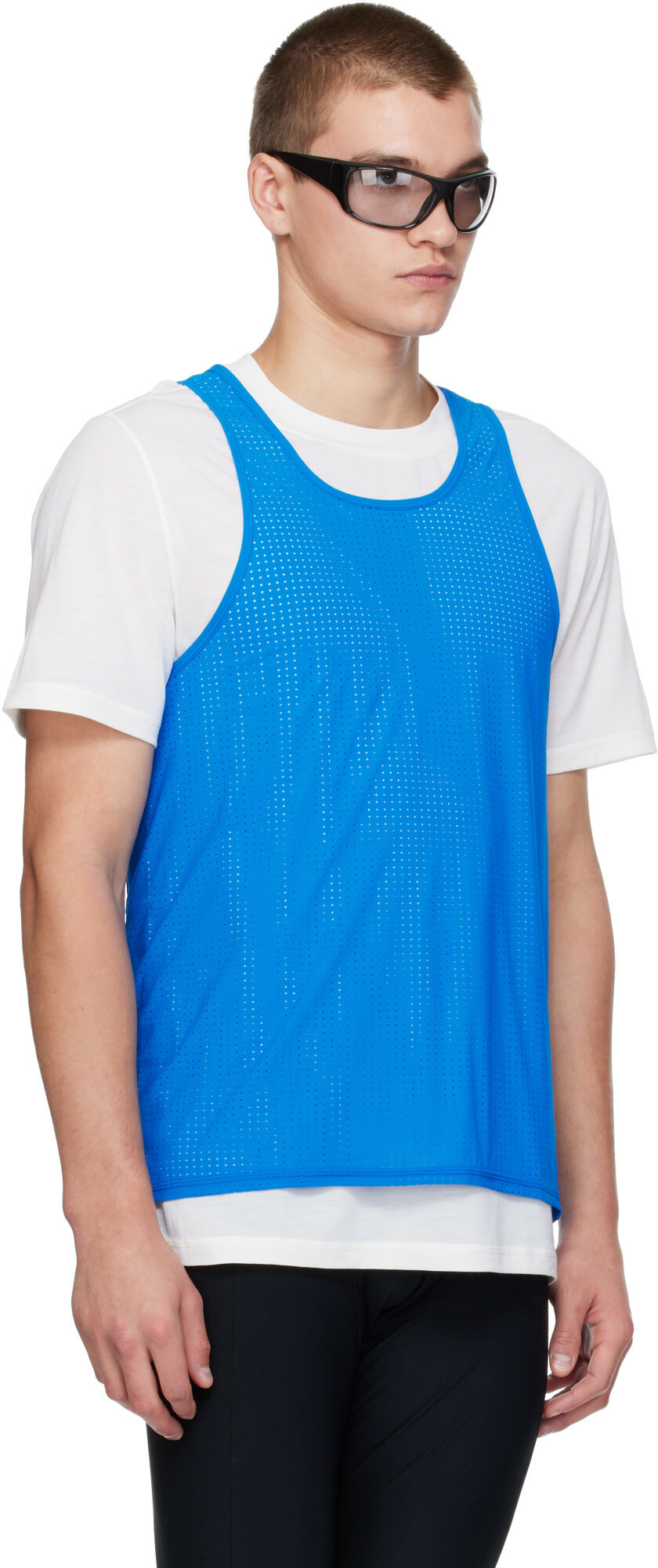 Literary Sport Blue Jude Running Tank Top