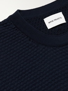 Norse Projects - Waffle-Knit Cotton Sweater - Blue