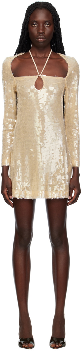 knee length dresses for ladies Kim Shui Lace Tie Mini Dress