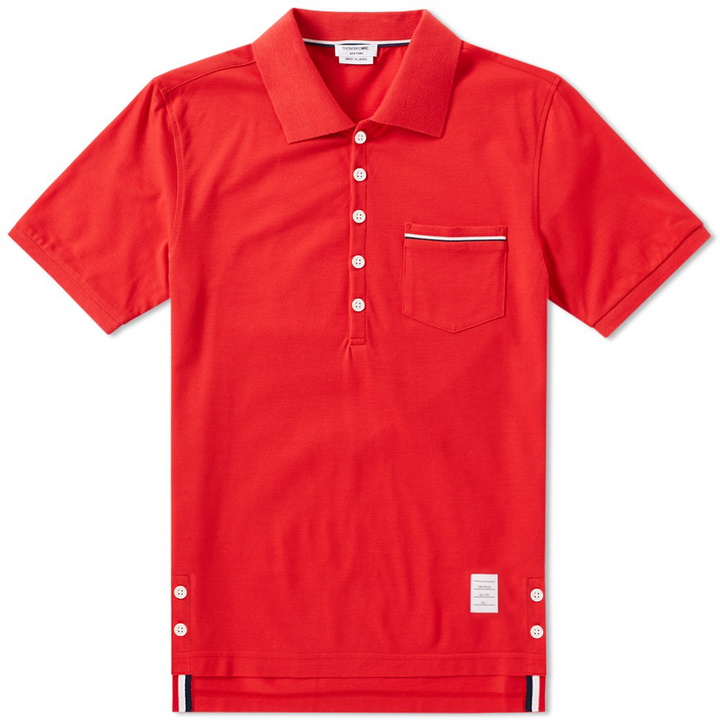 Photo: Thom Browne Mercerised Pique Pocket Polo