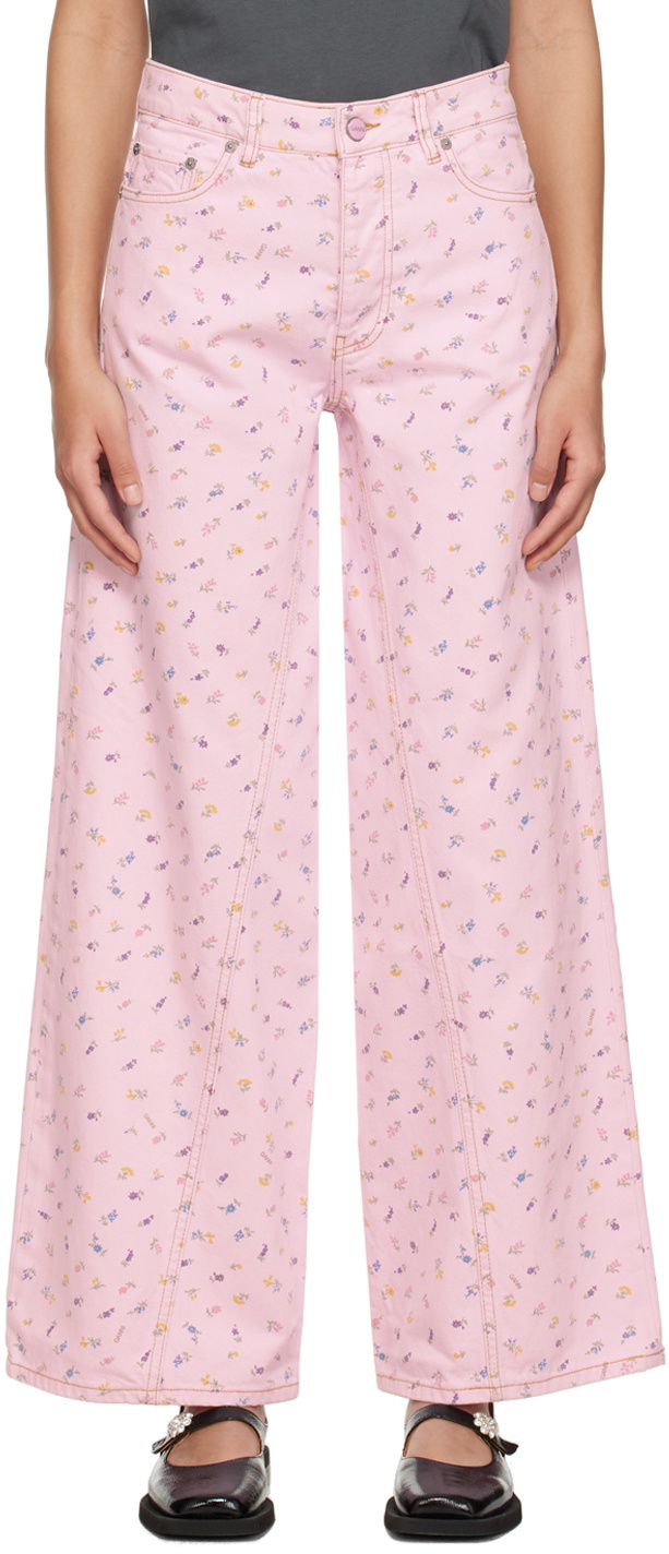 GANNI Pink Jozey Jeans GANNI