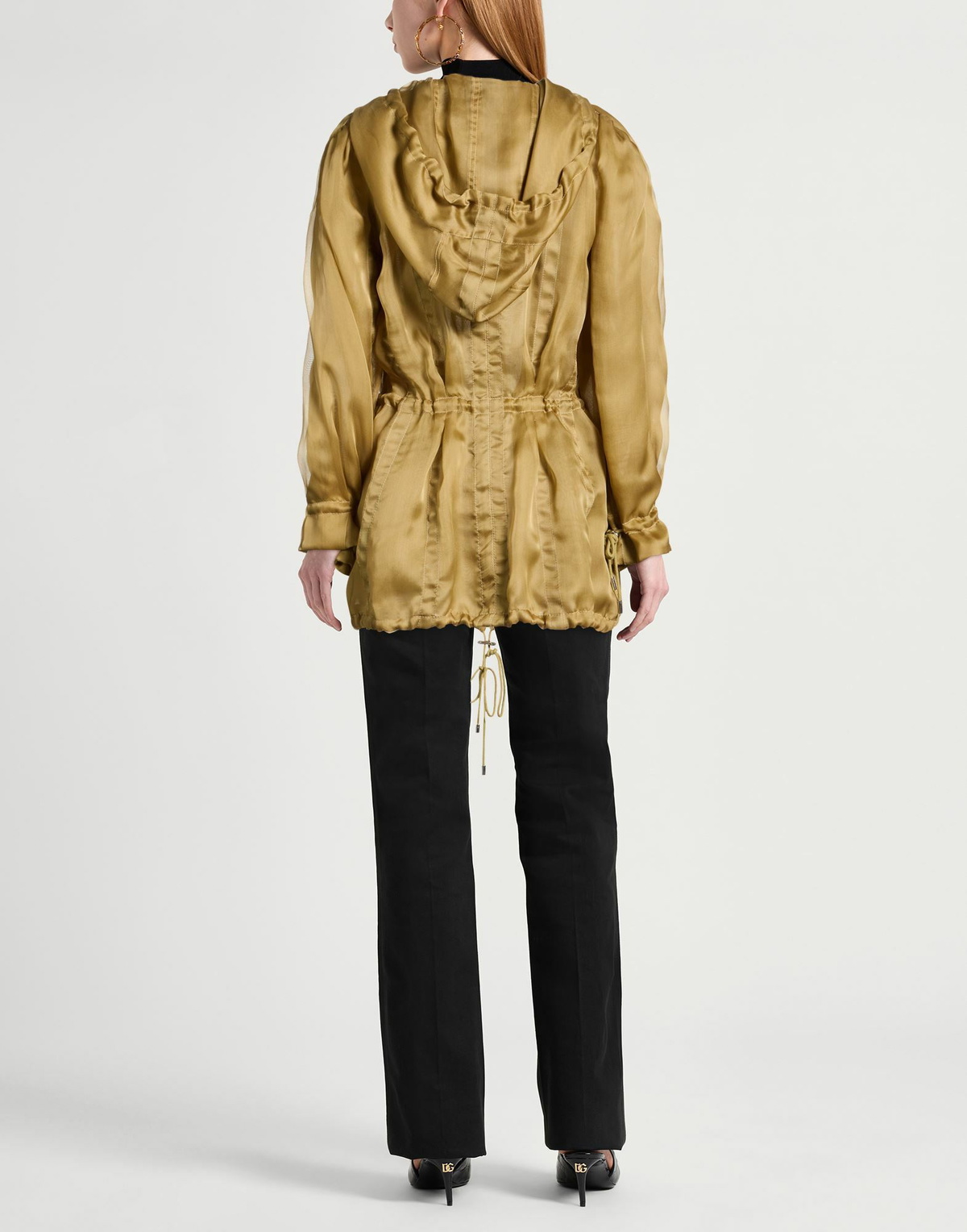 Alberta Ferretti Womens Overcoat & Trench Coat Khaki