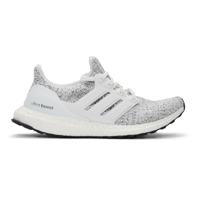 Photo: adidas Originals White and Grey UltraBOOST Sneakers