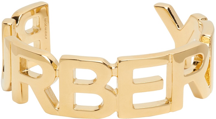 Photo: Burberry Gold Logo Cuff Bracelet