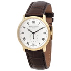 Frederique Constant Slim Line Silver Dial Gold-Plated Unisex Watch 235M4S5
