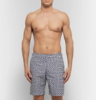 Orlebar Brown - Dane Slim-Fit Long-Length Printed Swim Shorts - Blue