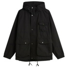 Snow Peak Men's Light Dobby Cloth Parka Jacket in Black