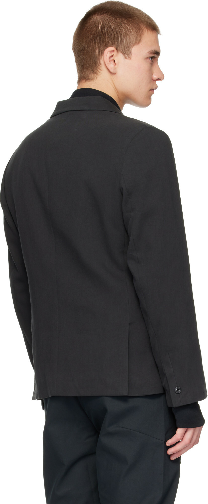 POST ARCHIVE FACTION (PAF) Black New Classic Blazer