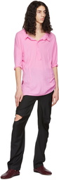 Edward Cuming Pink Cotton Polo