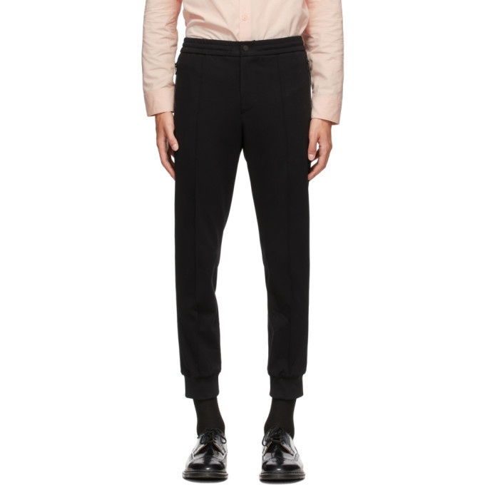 Photo: Solid Homme Black Tricot Lounge Pants