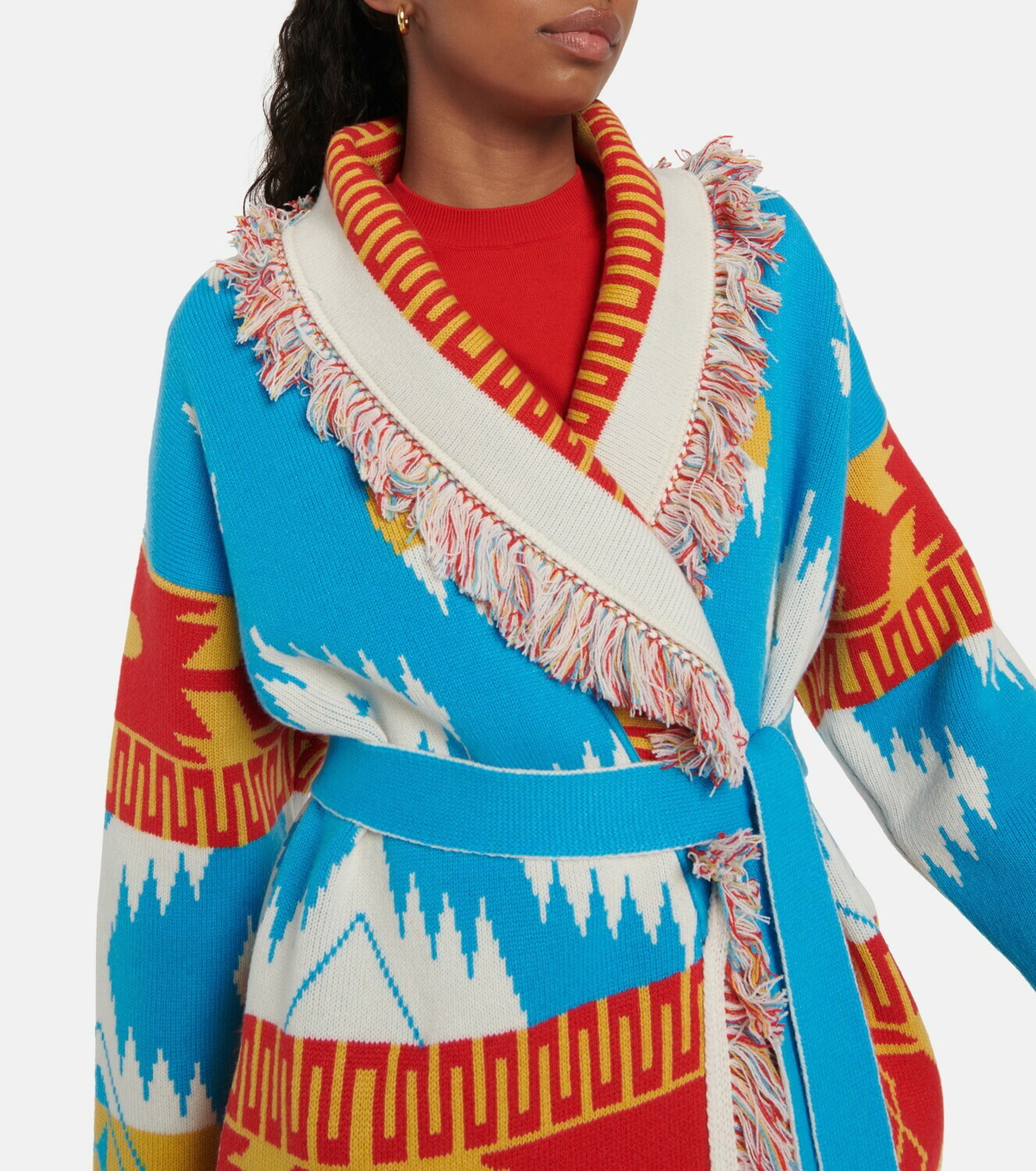 Alanui - Icon jacquard cashmere cardigan