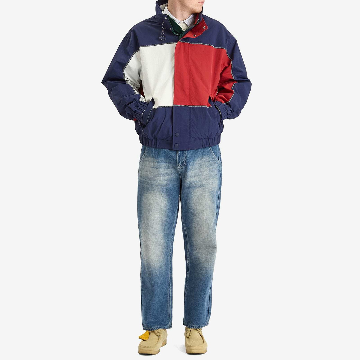 Tommy Jeans Men's Gi Sailing Reversible Jacket in Green Tommy Jeans