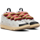 Lanvin White Curb Sneakers