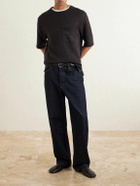 Inis Meáin - Knitted Linen T-Shirt - Brown
